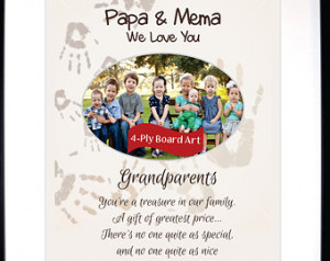 ... Papa Nana Mema Personalized From Grandchildren Daughter Son Quote Poem
