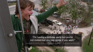 Leonardo Dicaprio Movie Quotes I'm having a birthday party but you're ...