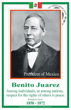 11 x 17 benito juarez print only $ 9 99 11 x 17 benito juarez framed ...