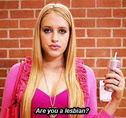 or the scene from mean girls with janice ian calling out lindsay lohan ...