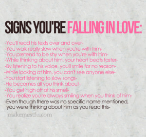 you’re falling in love quote , share your comment about Signs you ...