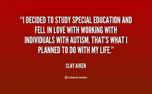 decided to study special education and fell in love with working ...