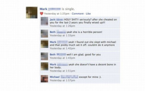 The top 10 of funny Facebook wall post status updates
