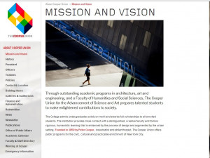 ... mission statement is back to the original full scholarship mission
