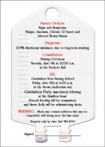Announcement Stationery for Nurse IV Pinning Ceremony