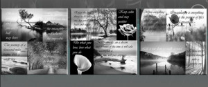 ... Canvas Art Pictures Black & White Positive Thinking Quotes Grey 160cm