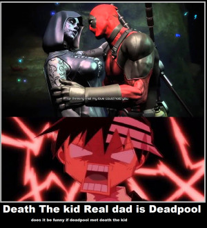 Death The Kid Real Dad is Deadpool by newsuperdannyzx