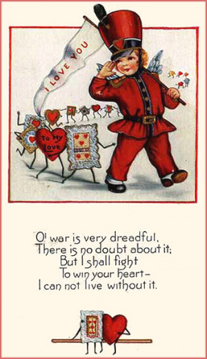 Old Civil War Valentines Cards with soldier and lots of Valentine ...