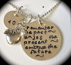 ... TEACHER RETIREMENT gift -- Handstamped Necklace - Sterling Silver via