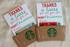 thanks a latte | diy teacher christmas gift
