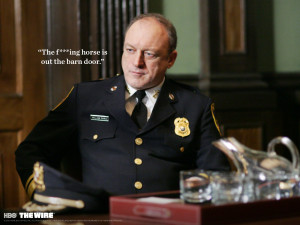 THE-WIRE hbo crime drama television poster sadic police g wallpaper ...