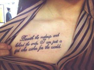 quotes cute profile pictures with quotes for girls tattoos for girls ...