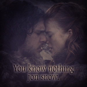 Você não sabe de nada Jon Snow. #jonsnow #ygritte #foto #fotos #got ...
