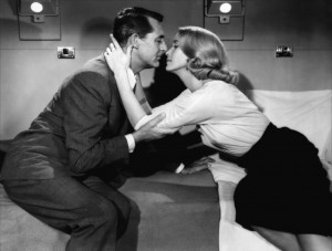 Cary Grant y Eva Marie Saint en “Con la muerte en los talones ...
