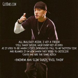These are the final bars from the standard edition of Eminem’s ...