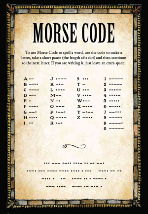 Morse Code Puzzle from The Extraordinary Education of Nicholas ...