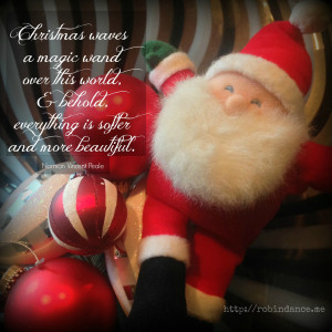 Santa having a ball - Norman Vincent Peale Christmas quote