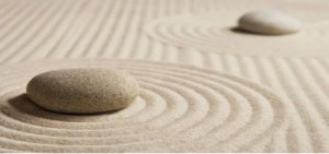 Deepak Chopra Quotes, meditation rocks and sand