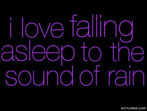 Falling asleep to sound of rain - heaven