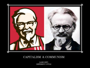 communism vs capitalism cartoon