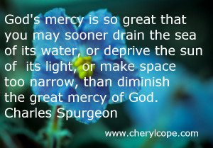 Quotes on mercy as food for thought.