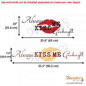 Home » Products » Always Kiss Me Goodnight