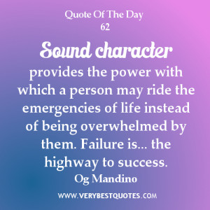 Sound character provides the power with which a person may ride the ...