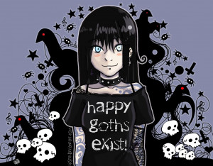 Happy Gothics Happy Goths Exist!