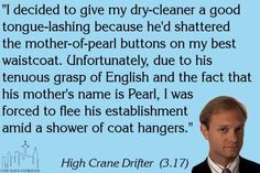 Frasier quote - Dry Cleaner