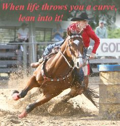 When life throws you a curve, lean into it! More