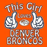 This girl loves the Denver Broncos