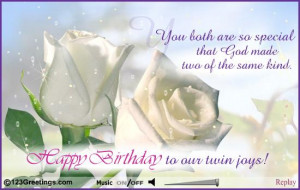 Back > Pics For > Happy Birthday Twins Cards