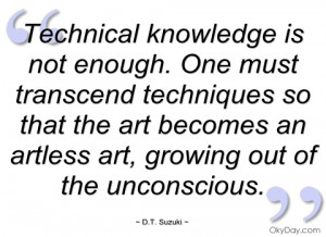 technical knowledge is not enough