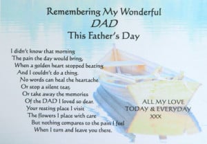 Missing Dad In Heaven Quotes Father's day for those in