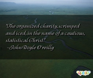 The organized charity, scrimped and iced, in