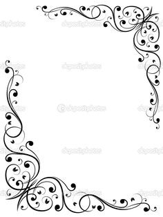 Free Fancy Borders and Frames | Simple abstract floral frame pattern ...