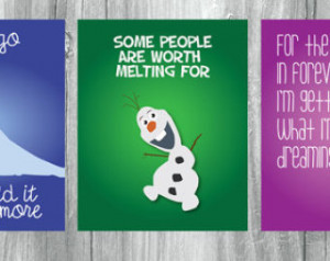 Disney Frozen Printable Wall Art Quotes // Elsa // Anna //Olaf ...