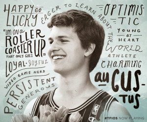 can only hope,” Julie said, turning back to Gus, “they grow into ...