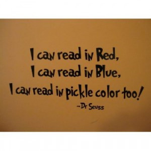 Dr.Seuss I can read in red 22x11 wall quote wall Saying vinyl decal ...