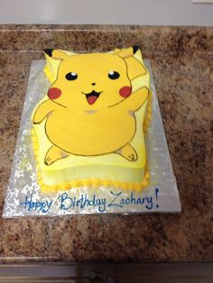 Pikachu Birthday Cake Please