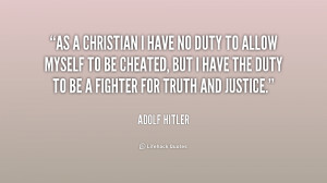 Adolf Hitler Christian Quotes