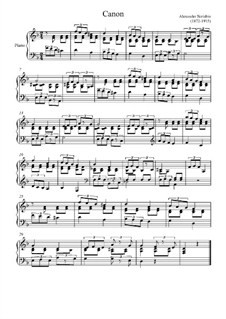 Canon In D Minor Sheet Music