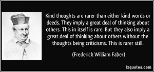 ... thinking about others without the thoughts being criticisms. This is