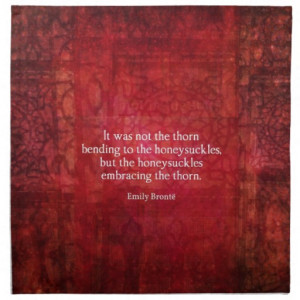 Emily Bronte inspirational quote Napkin