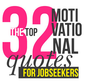 32 Motivational Quotes for Jobseekers typography