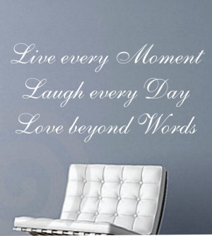 Live Laugh Love Quote Wall Decal Sticker Teen by STICKMEDECALS, $18.00