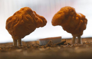 scene titled 'Chicken Nuggets' from artist Banksy's new installation ...