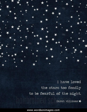 Have Loved the Stars Too Fondly