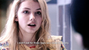 anorexia, cassie, crazy, quote, skinny, skins, subtitle, text