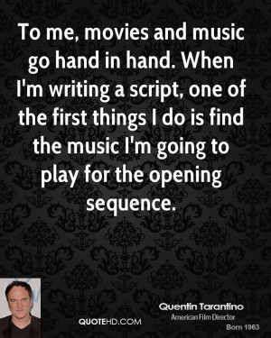Quentin Tarantino Music Quotes